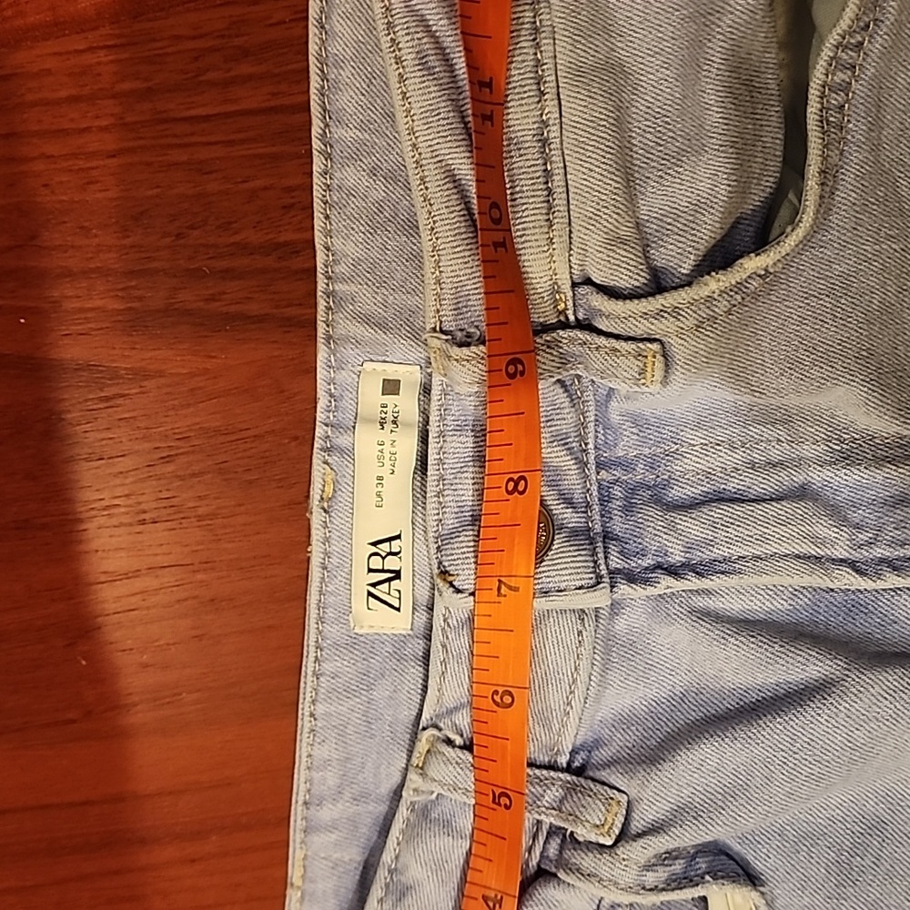 Zara Highrise Flared Side Split Jeans - image 4